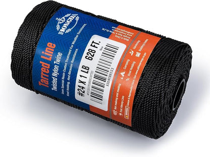 HONGDA Tarred Bank Line Twine, 628 Feet Nylon Twine #24 Bank Line-Black Nylon - Image 6