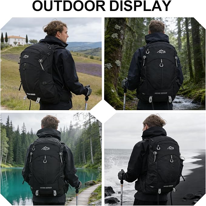 IX INOXTO Hiking Backpack, Camping Backpack, 30L Waterproof Hiking Daypack - Image 6