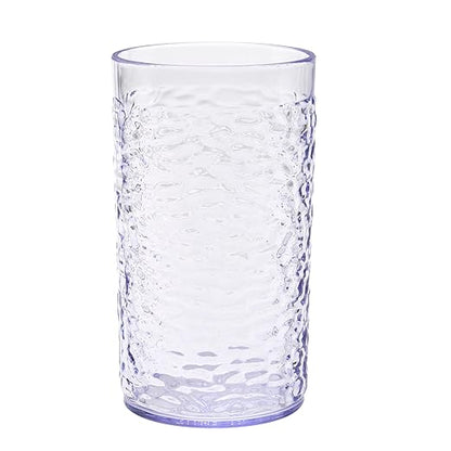 G.E.T. 3316-CL Heavy-Duty Shatterproof Plastic Pebbled Tumbler, 16 Ounce - Image 2