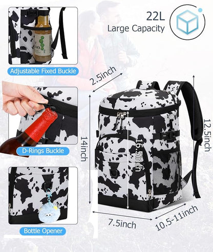 Cooler Backpack, 22L Waterproof Soft Backpack Coolers Leak Proof Beach Backpack - Image 2