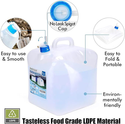INNO STAGE 2 Pack Collapsible Water Container 2.6 Gallon - Image 7