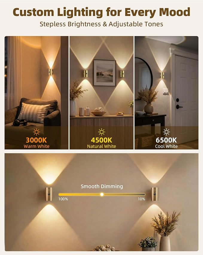 EZVALO Motion Sensor Wall Sconce - Image 4