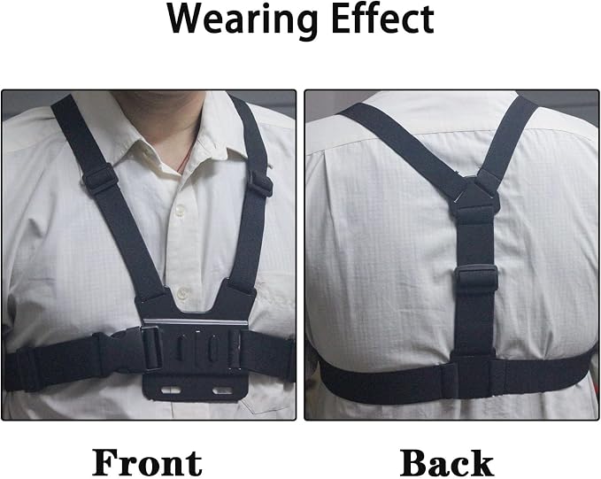 Adjustable Mobile Phone Chest Strap Harness Mount, Compatible - Image 5