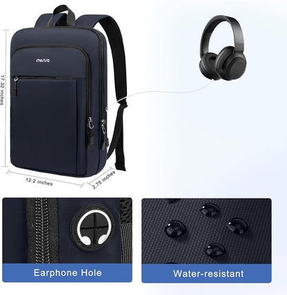MOSISO Laptop Backpack for Men, Slim Lightweight Compact Computer Backpack for - Image 4