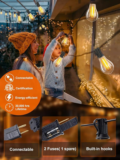 DAMAING Outdoor string lights 75FT Waterproof patio string lights - Image 3