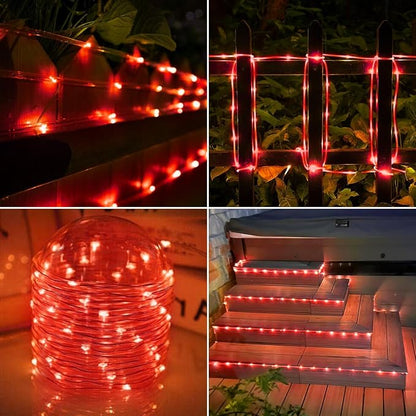 Solar Rope Lights, 2 Packs Total 132ft 400LED Solar String Lights, 8 Modes - Image 7