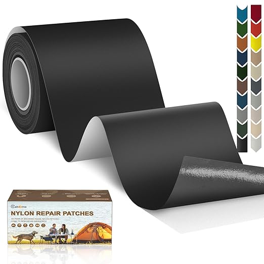 Cahomo 3x79 Inch Nylon Repair Patch Nylon Repair Tape Self Adhesive Fabric by Cahomo