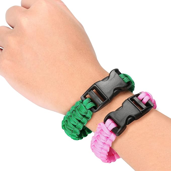 Sportmusies Paracord Wristband for Outdoor Sport Tactical Survival Parachute - Image 2