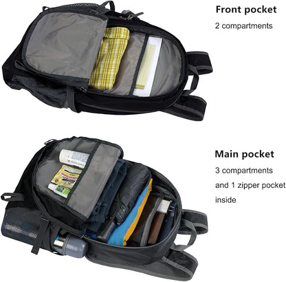 Lightweight Foldable Hiking Backpack 40L, Ripstop Nylon Packable Travel Daypack - Image 5