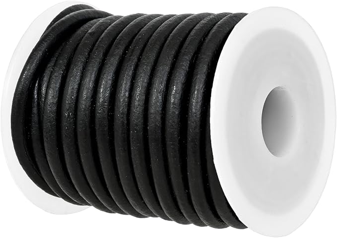 GENIQUE Real/Genuine Round Leather String Cord by GENIQUE