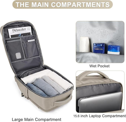 coofay Laptop Travel Backpack For Women Men Airline Approved Carry On Bags For - Image 5