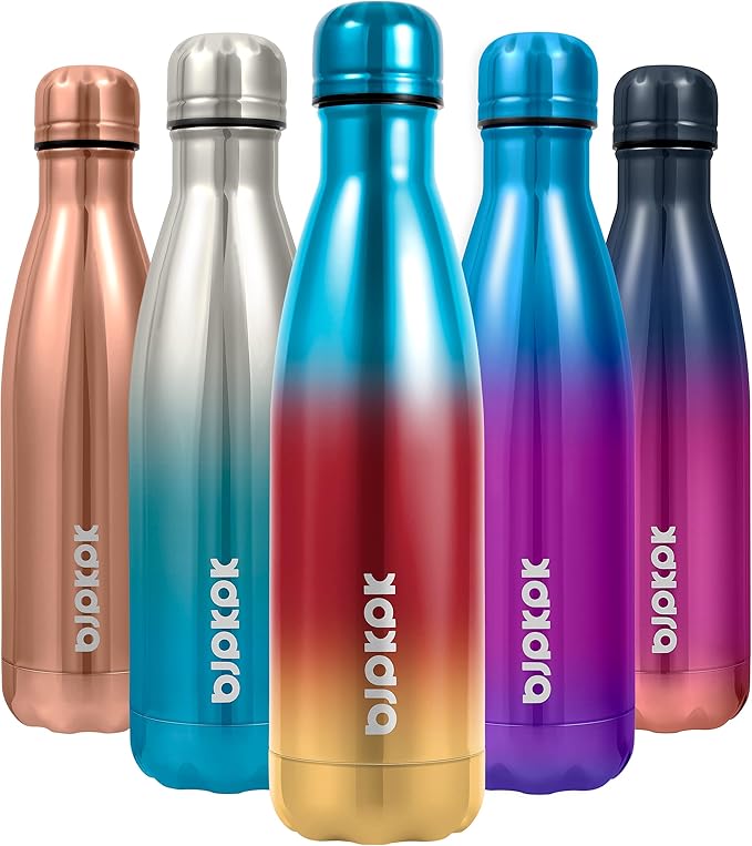 BJPKPK 17oz Insulated Stainless Steel Water Bottles, Sports Water Bottles Keep by BJPKPK