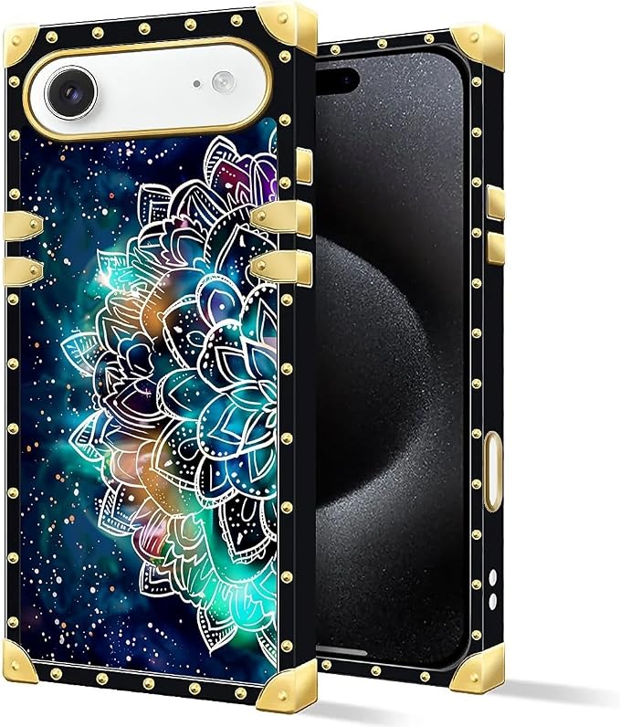 for iPhone 17 Air Case Luxury Golden Decoration - Image 2