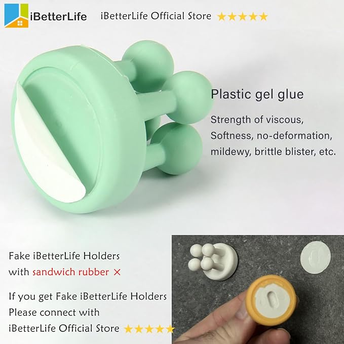 iBetterLife 5Pcs Silicone Toothbrush Holders - Image 8