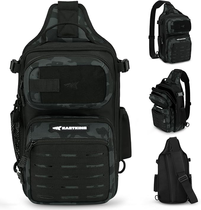 KastKing BlowBak Tactical Sling Tackle Bag-Lightweight Fishing Backpack Storge - Image 2
