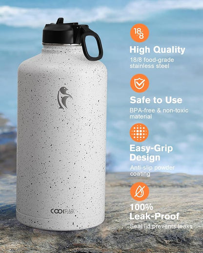 Coolflask 128 oz Gallon Water Bottle Insulated - Image 3