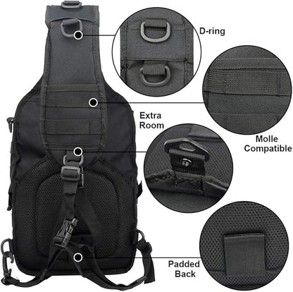 hopopower Tactical Sling Bag, Sport Bag Military Rover Shoulder Backpack EDC - Image 4