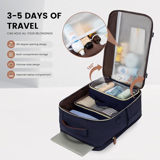 LOVEVOOK Travel Backpack for Women, 40L Carry On Backpack - Image 2