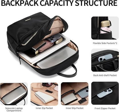 GOLF SUPAGS Laptop Backpack for Women Slim Computer Bag Work Travel College - Image 3