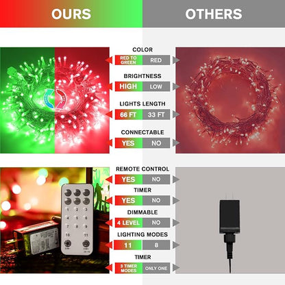 JMEXSUSS 200 LED String Lights Outdoor - Image 2
