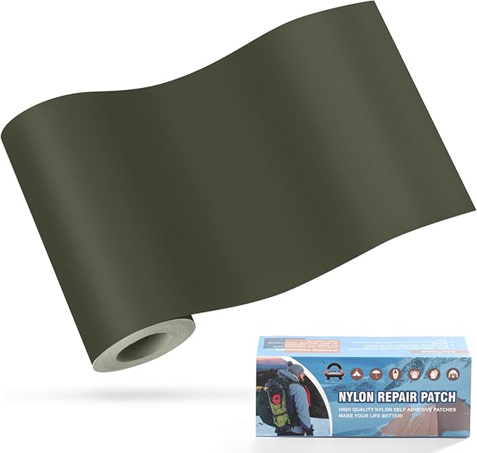 OAZ 3.9 x 63 inch Nylon Repair Patches Nylon Fabric Patch Self-Adhesive Fabric by OAZ