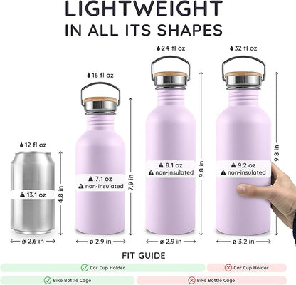 Bambaw Stainless Steel Water Bottle, 750 ml, Non-Insulated Water Bottle - Image 5
