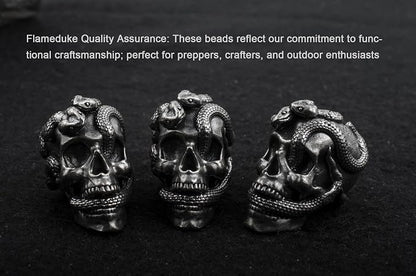 Skull Paracord Bead, 0.75x0.56x0.78 inches, - Image 9