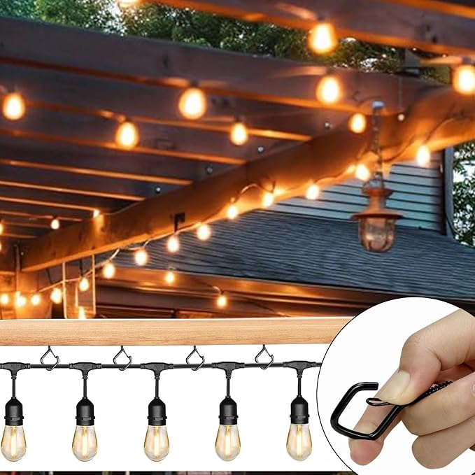 120 Pcs Black Eye Hooks Screw Heavy Duty, Ceiling Hooks - Image 4