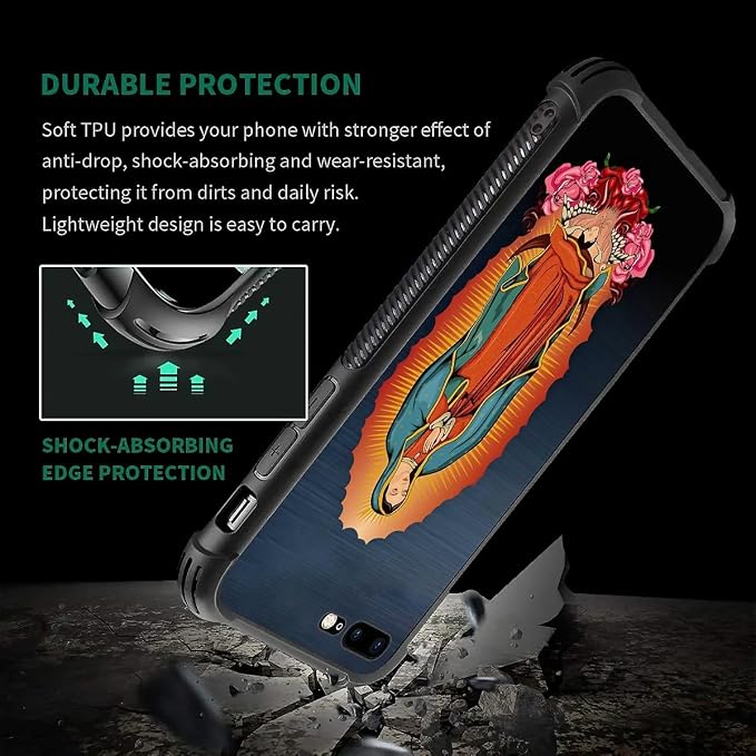 Case for iPhone 7 Plus/8 Plus, Soft Silicone Hard Acrylic for Shock Protection - Image 2