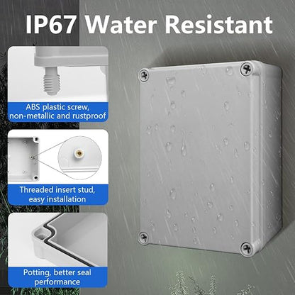 LeMotech Junction Box IP67 Waterproof Dustproof Electrical Box Project Box DIY - Image 7