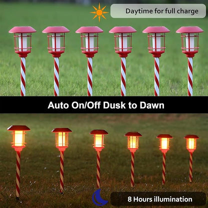 Dynaming 6 Pack Christmas Solar Flame Garden Lights Outdoor, Dual Use - Image 3