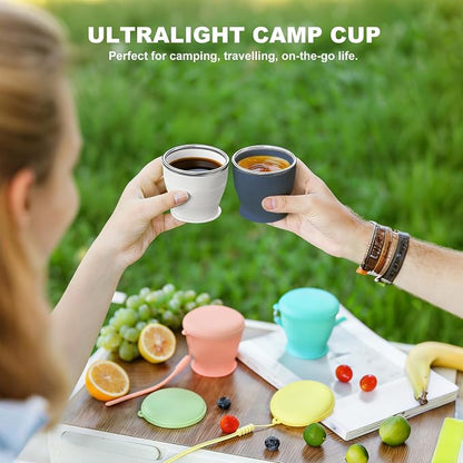 Collapsible Travel Cup, BPA-Free Reusable Water Cup, Lightweight Drinking Cups - Image 9
