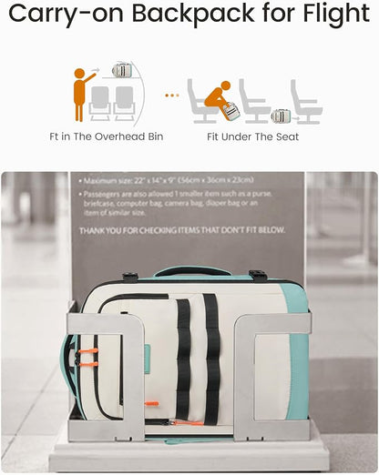 LOVEVOOK 40L Travel Backpack for Women & Men, TSA Approved Carry On Backpack - Image 3