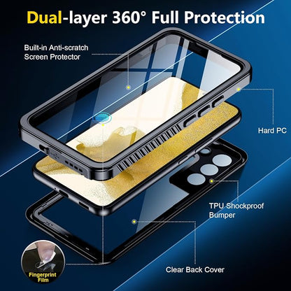 SPIDERCASE for Samsung Galaxy S22 Waterproof Case, IP68 Water Resistance Full - Image 7