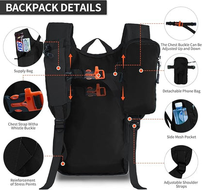 Hiking Backpack 10L/15L Small Daypack Lightweight Packable Travel Foldable - Image 5