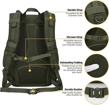 Mardingtop Small Tactical Backpack, Molle Hiking Backpack - Image 6