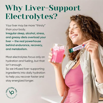 Venture Pal Hydration Packets + Liver Support- Liquid Daily IV Electrolyte - Image 2