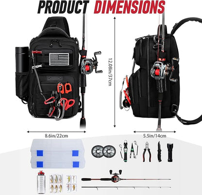 Fishing Sling Bag, Fishing Bag - Image 5