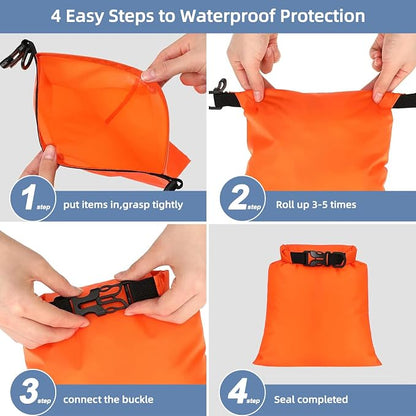 6PCS Dry Bags Waterproof, Lightweight Dry Bags - Image 3
