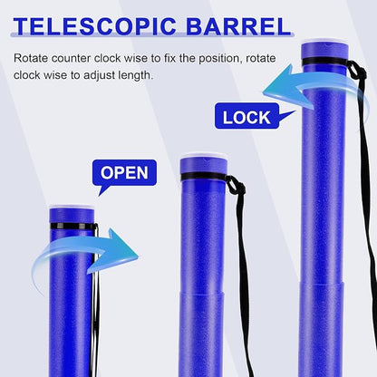 DEWEL Poster Tube, Waterproof Poster Holder Plastic Expandable - Image 5