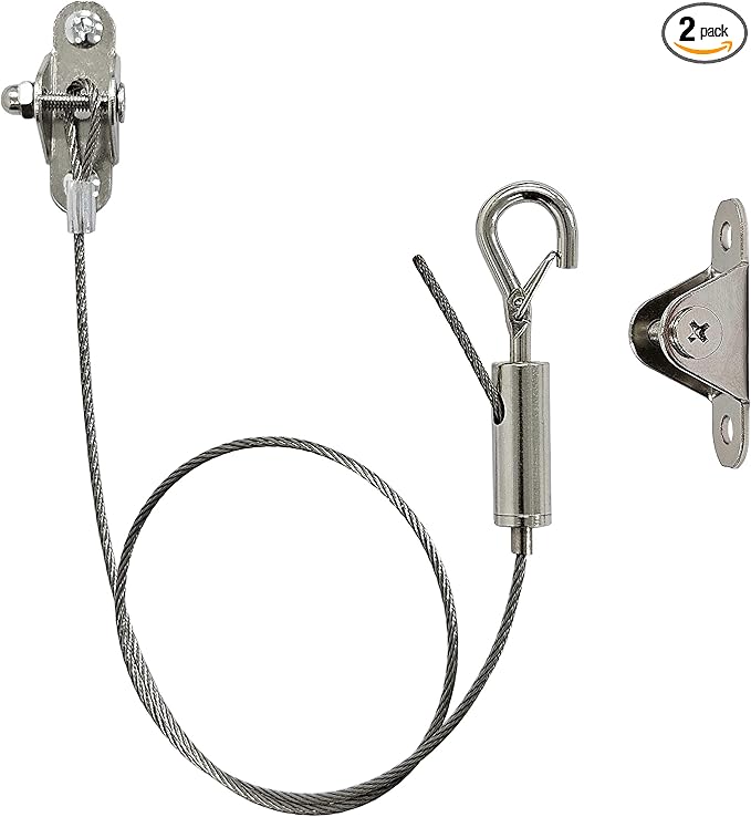 2 Sets Adjustable Hanging Wire Kit, Stainless Steel Multipurpose Suspension by OeckuXIY