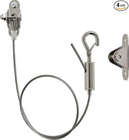4 Sets Adjustable Hanging Wire Kit, Stainless Steel Multipurpose Suspension by OeckuXIY