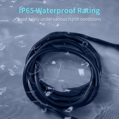 Energeaster 16/3 15 Ft 3 Outlet Extension Cord Outdoor Waterproof, 3 Prong - Image 4