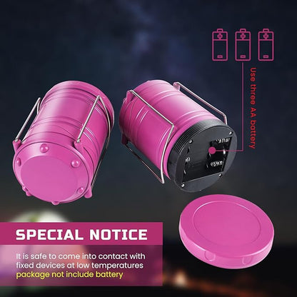 Lichamp LED Camping Lantern, 4 Pack Battery Powered Flashlight - Image 6