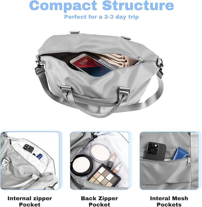 Weekender Duffel Bags for Women， Travel Totes Bag for Airplane Essentials - Image 5