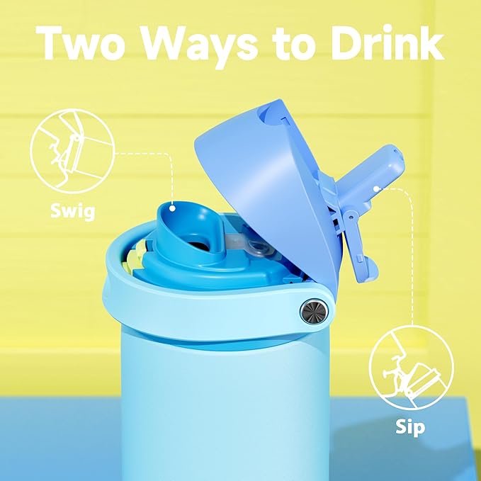 24 oz Insulated Water Bottle for Men: Meoky Stainless Steel Water Bottle - Image 3