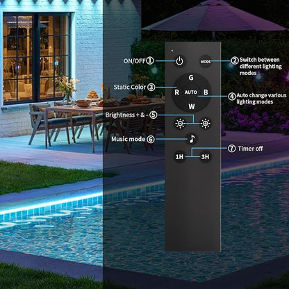 KSIPZE Outdoor led Strip Lights Waterproof IP68, RGB Outdoor led Lights - Image 8