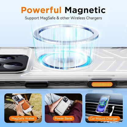 WIFORT for iPhone 16 Pro Waterproof Case, Fit for Magsafe Full Body Magnetic - Image 4