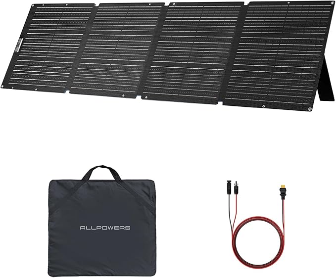 ALLPOWERS 200 Watt Portable Solar Panel SE200, 25% High Efficiency Foldable by ALLPOWERS