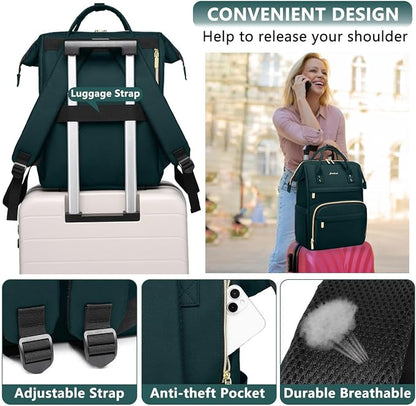 Focdod Laptop Backpack for Women Work Bags - Image 4